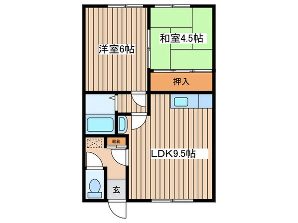 コ－ポ淳の物件間取画像